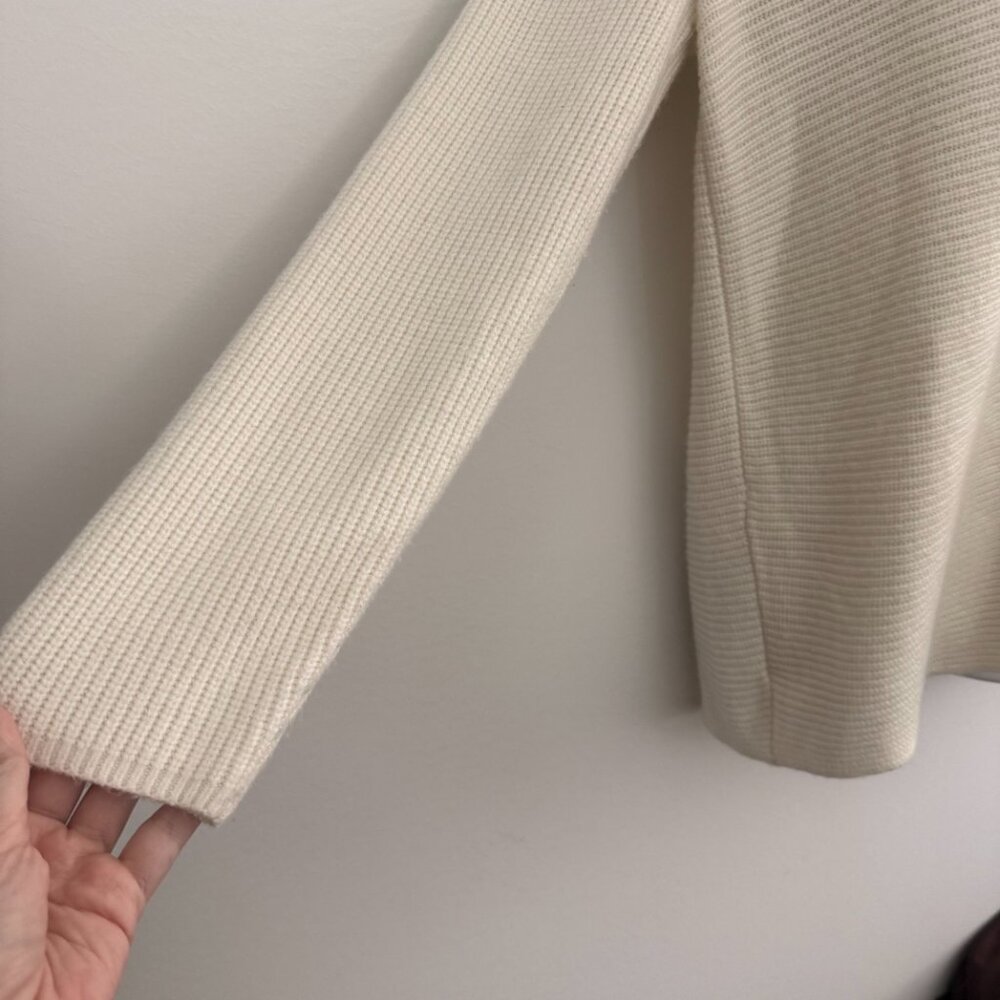 Vintage Designers Originals Ribbed Knit Cardigan | Ivory Cream | Size M - Picture 6 of 11